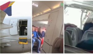 [Video] Terrore e feriti dopo che un passeggero apre il portellone di emergenza dell’aereo in volo