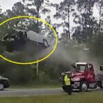 [Video] 21enne sopravvive a spaventoso incidente dopo che la sua auto ha preso il volo