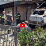 Auto elettrica esplode nel garage
