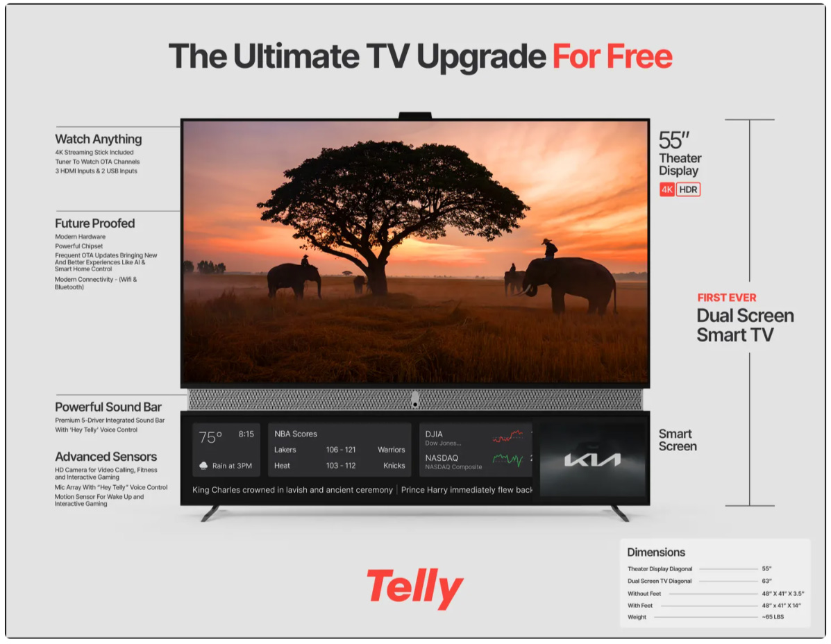 Telly Free TV Televisione gratuita in combio di pubblicità