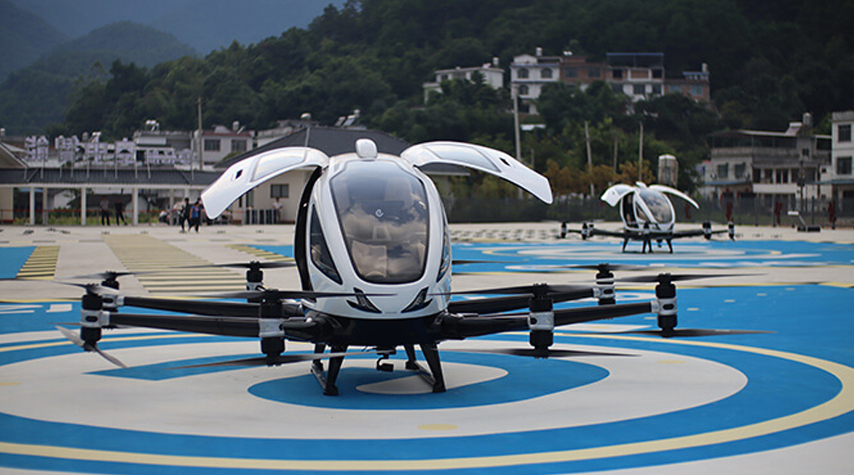 EHang EH216-S, il primo aerotaxi senza pilota al mondo