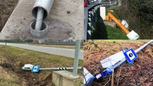 Il Misterioso "Fleximan" e la sua Ondata di Distruzione degli Autovelox Fleximan il giustiziere degli Autovelox che distrugge i pali il flessibile. l'approvazione sui social che potrebbe portare a accuse legali.