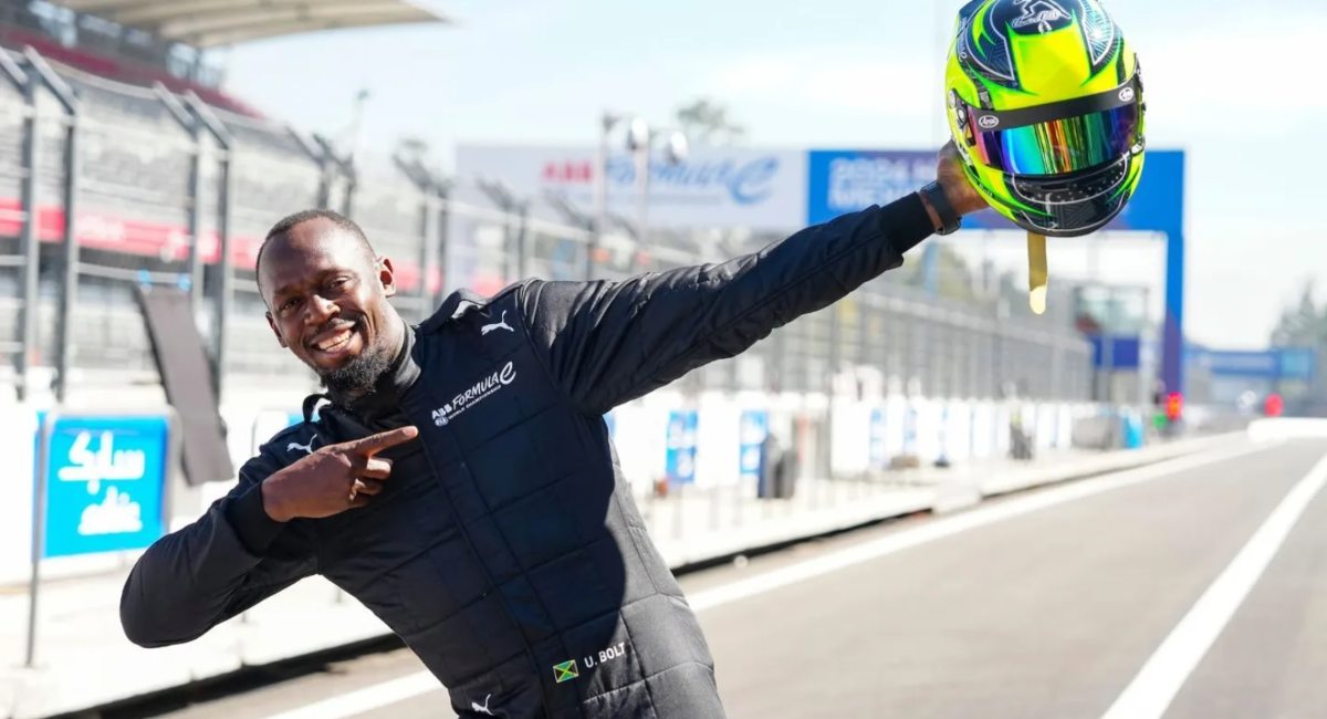 Usain Bolt migliora di 5,22 secondi il suo record mondiale sui 100 metri grazie all’ auto di Formula E GENBETA