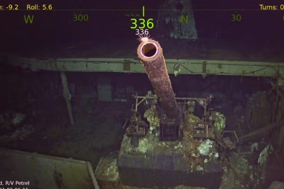 Wreckage of USS Hornet discovered 17,500 feet underwater in the Pacific, revealing vital details of this WWII aircraft carrier’s final battle.